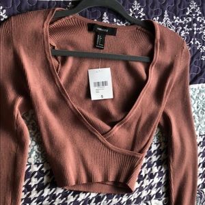 Long sleeve crop top brand new